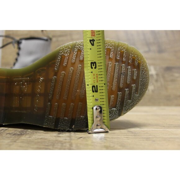 Dr. Martens‎ women's 1460 8-eye gray patent leather lamper boots 6 - Picture 6 of 16